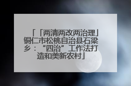 「两清两改两治理」铜仁市松桃自治县石梁乡：“四治”工作法打造和美新农村