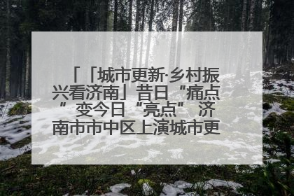 「城市更新·乡村振兴看济南」昔日“痛点”变今日“亮点” 济南市市中区上演城市更新“三部曲”