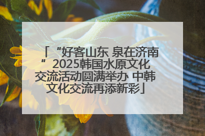 “好客山东 泉在济南”2025韩国水原文化交流活动圆满举办 中韩文化交流再添新彩