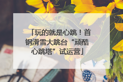 玩的就是心跳！首钢滑雪大跳台“顽酷心跳塔”试运营
