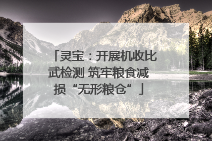 灵宝：开展机收比武检测 筑牢粮食减损“无形粮仓”