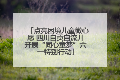 点亮困境儿童微心愿 四川自贡自流井开展“同心童梦”六一特别行动