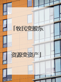 牧民变股东 资源变资产