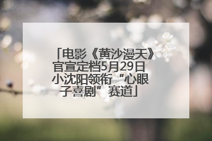 电影《黄沙漫天》官宣定档5月29日 小沈阳领衔“心眼子喜剧”赛道
