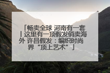 畅卖全球 河南有一套丨这里有一顶假发俏卖海外 许昌假发：编织时尚界“顶上艺术”