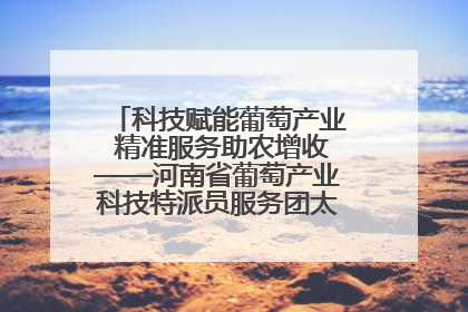 科技赋能葡萄产业 精准服务助农增收——河南省葡萄产业科技特派员服务团太康县科技服务纪实