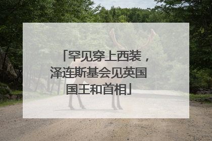 罕见穿上西装，泽连斯基会见英国国王和首相