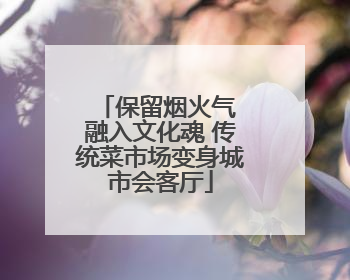 保留烟火气 融入文化魂 传统菜市场变身城市会客厅