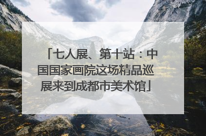 七人展、第十站：中国国家画院这场精品巡展来到成都市美术馆