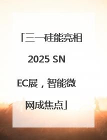 三一硅能亮相2025 SNEC展，智能微网成焦点