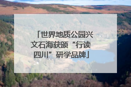 世界地质公园兴文石海获颁“行读四川”研学品牌