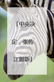中央决定，张传江履新