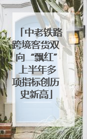 中老铁路跨境客货双向“飘红” 上半年多项指标创历史新高