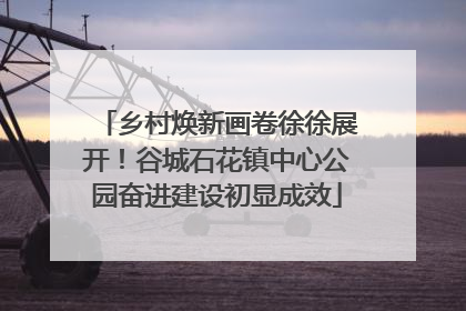 乡村焕新画卷徐徐展开！谷城石花镇中心公园奋进建设初显成效