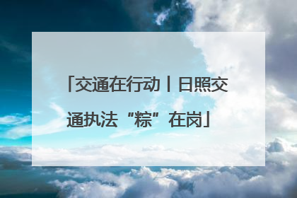 交通在行动丨日照交通执法“粽”在岗