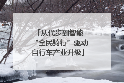 从代步到智能 “全民骑行”驱动自行车产业升级