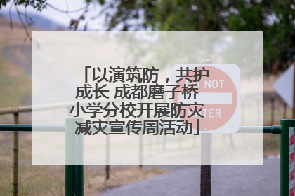以演筑防，共护成长 成都磨子桥小学分校开展防灾减灾宣传周活动