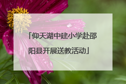 仰天湖中建小学赴邵阳县开展送教活动