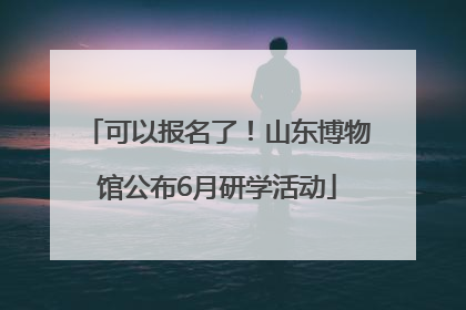 可以报名了！山东博物馆公布6月研学活动
