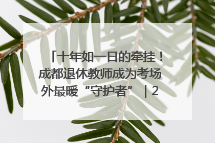 十年如一日的牵挂！成都退休教师成为考场外最暖“守护者”｜2025四川高考