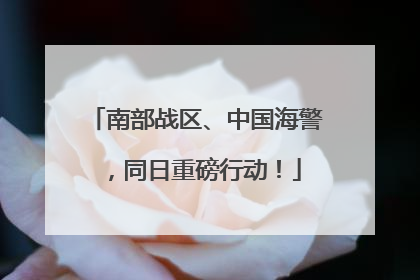 南部战区、中国海警，同日重磅行动！