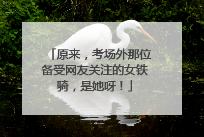 原来，考场外那位备受网友关注的女铁骑，是她呀！