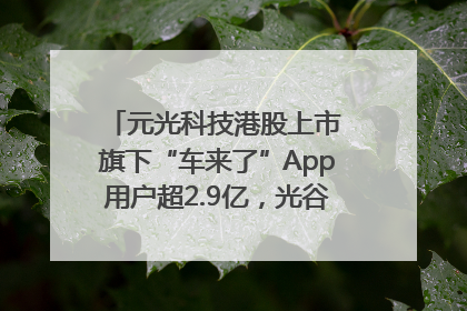 元光科技港股上市 旗下“车来了”App用户超2.9亿，光谷上市公司增至69家