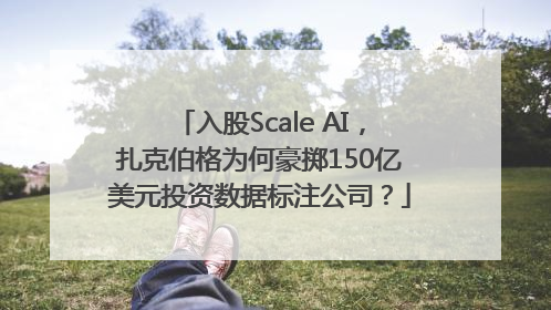 入股Scale AI，扎克伯格为何豪掷150亿美元投资数据标注公司？
