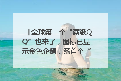 全球第二个“满级QQ”也来了，图标已显示金色企鹅，系首个“满级QQ”的小号