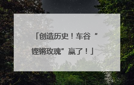 创造历史！车谷“铿锵玫瑰”赢了！