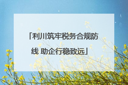 利川筑牢税务合规防线 助企行稳致远
