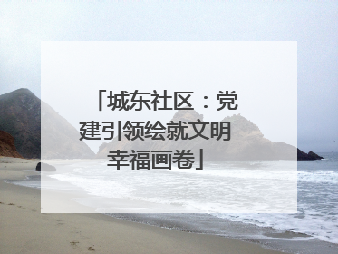 城东社区：党建引领绘就文明幸福画卷