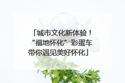 城市文化新体验！“福地怀化”彩蛋车带你遇见美好怀化