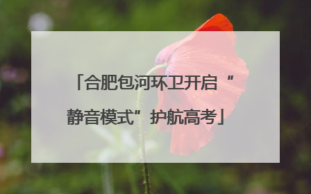 合肥包河环卫开启“静音模式”护航高考