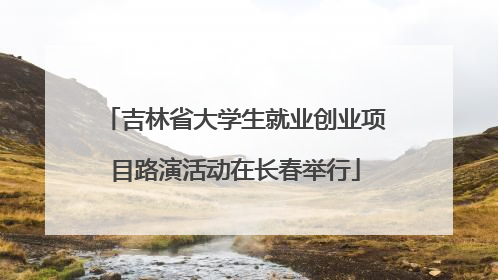 吉林省大学生就业创业项目路演活动在长春举行