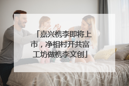 嘉兴槜李即将上市，净相村开共富工坊做槜李文创
