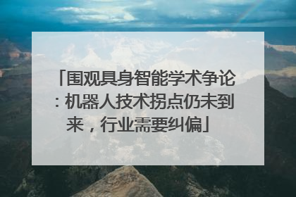 围观具身智能学术争论：机器人技术拐点仍未到来，行业需要纠偏