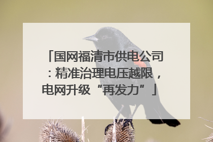 国网福清市供电公司：精准治理电压越限，电网升级“再发力”