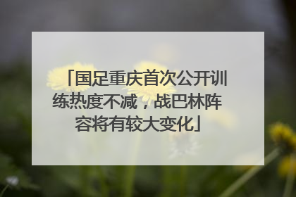 国足重庆首次公开训练热度不减，战巴林阵容将有较大变化