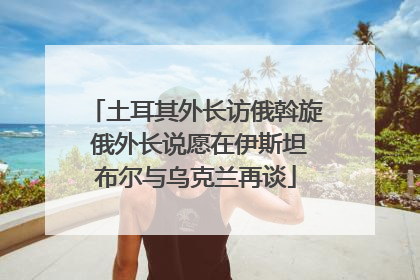 土耳其外长访俄斡旋 俄外长说愿在伊斯坦布尔与乌克兰再谈