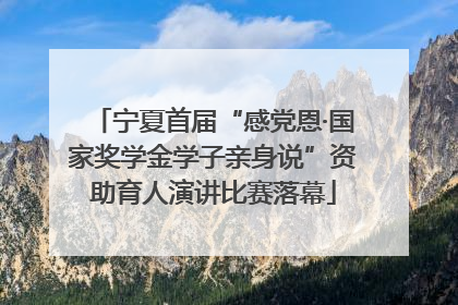 宁夏首届“感党恩·国家奖学金学子亲身说”资助育人演讲比赛落幕