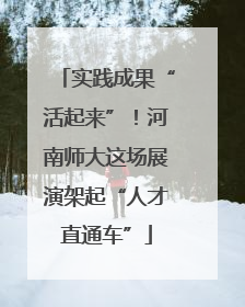 实践成果“活起来”！河南师大这场展演架起“人才直通车”