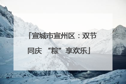 宣城市宣州区：双节同庆 “粽”享欢乐
