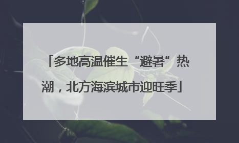 多地高温催生“避暑”热潮，北方海滨城市迎旺季