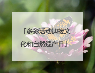 多彩活动迎接文化和自然遗产日