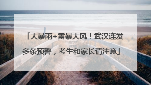 大暴雨+雷暴大风！武汉连发多条预警，考生和家长请注意