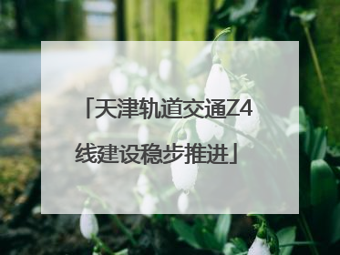 天津轨道交通Z4线建设稳步推进