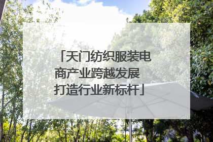 天门纺织服装电商产业跨越发展 打造行业新标杆