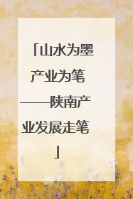 山水为墨 产业为笔——陕南产业发展走笔