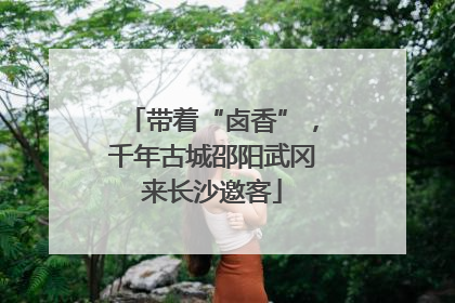 带着“卤香”，千年古城邵阳武冈来长沙邀客